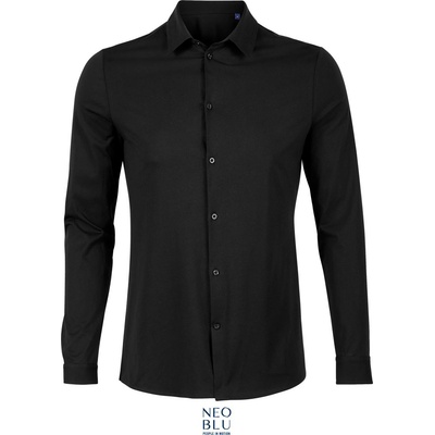 Neoblu 3198 BALTHAZAR MEN / Мъжка риза с дълъг ръкав - наситено черна L (243198n1103)