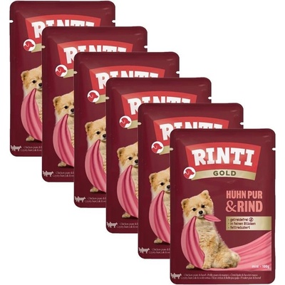 Rinti Gold Pur Adult kura & hovädzie 6 x 100 g