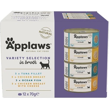 Applaws Variety Selection Консерва за котки, избор в бульон 12 x 70 г