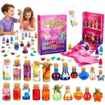 MAGICKÁ SADA NA VÝROBU ELIXÍROV 20 FLIAŠIKOV PRE DIEVČATÁ A CHLAPCOV