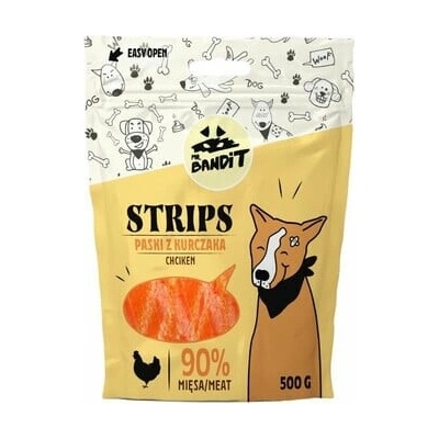 MR. BANDIT Strips kuracie prúžky pre psov 500 g