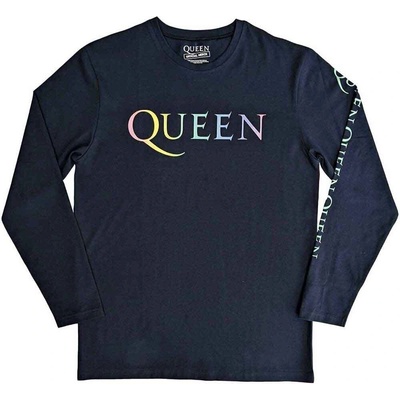 Queen Rainbow Crest (Back & Sleeve Print) Denim Blue XL Риза (QULST97MD04)