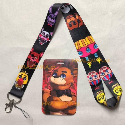 Šňůrka na krk 26267 s cedulkou na ID karty FNAF, Five nights at freddy
