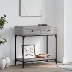 vidaXL Конзолна маса, сив сонома, 75x34, 5x75 см, инженерно дърво (833401)