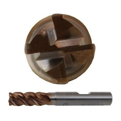 NÁSTROJE CZ Fréza 12-95/26/50mm, 4břity, stopka 12mm, R0,5, čelní válcová, břit přes střed, s rohovým rádiusem, prodloužená, HPC - CZTK-7463-120-05-GS-HB