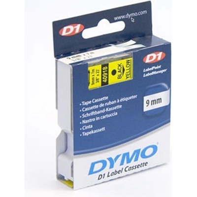 DYMO Етикетираща лента DYMO D1 40918 9mmx7m жълта черна (40918)
