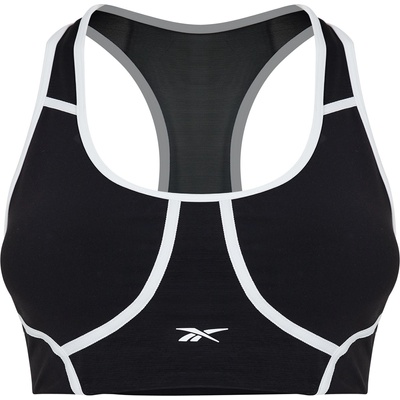 Reebok Lux Racer Colorblocked Padded Bra Womens Medium Impact Sports - Black