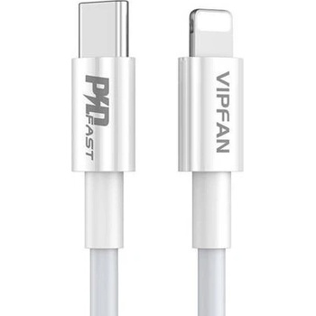Vipfan P01 USB-C pre Lightning, 3A, PD, 2m, bílý