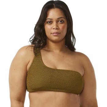 Rip Curl Sunshine One Shoulder bikini top - Brown (Dark Olive)