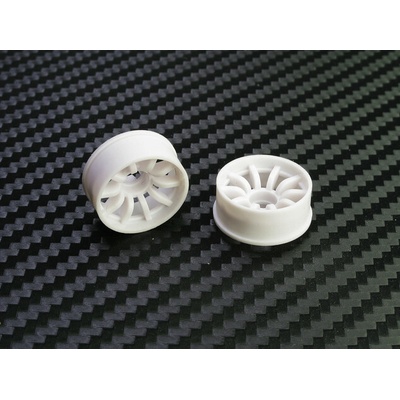 PN Racing Mini-Z 2WD Machine Cut 10 Spoke Front Wheel F2 White