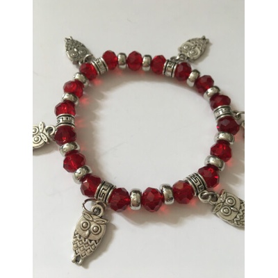 Fashion Jewelry sovičky 2-m208 červený
