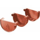 Gutta Aqua Čelo PVC žľabu levé 125 mm cihlově červené