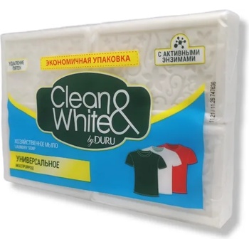 Duru сапун за пране, Clean & White, Универсален, 4 х 120гр