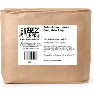 Šmajstrla Život bez lepku Pohanková mouka 1 kg