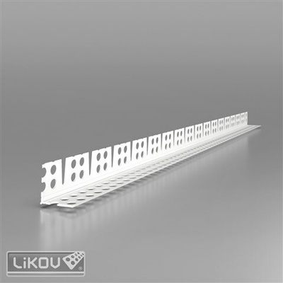 LIKOV Lišta PVC klenbová s hranou a flexibilními rameny G-KLHF PVC 24/24mm, délka 2,5m