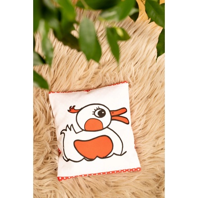 Jsem máma Kontrastní nahřívací polštářek 15x15 cm kachnička