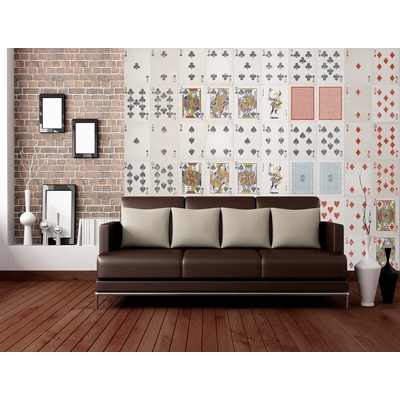 Wall Kreatívna koláž 64 dielov 37,5 x 27,5cm Hracie karty