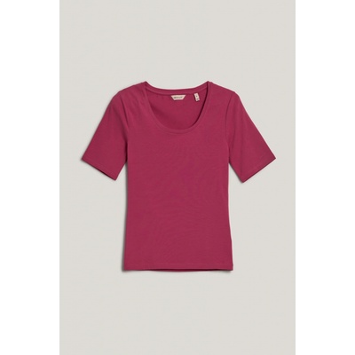 Gant tričko SLIM COT/ELA SS SCOOP NECK TOP fialová