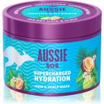 Aussie SOS Supercharged Hydration успокояваща хидратираща маска за коса и скалп 500ml