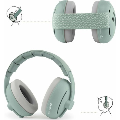 Zazu Earmuffs 2v1 zelené – Hledejceny.cz