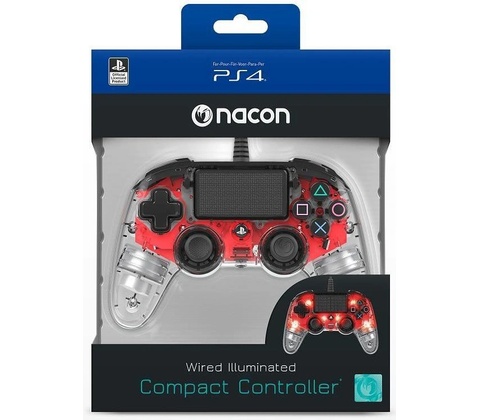Nacon Wired Compact Controller PS4 PS4OFCPADCLRED