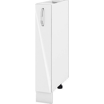 ИРИМ Долен кухненски шкаф бутилиера Сити БФ-Бяло гланц-05-41 15 см