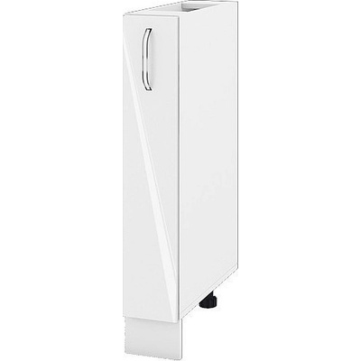 ИРИМ Долен кухненски шкаф бутилиера Сити БФ-Бяло гланц-05-41 15 см