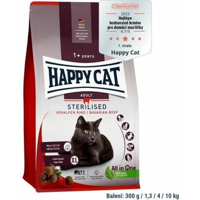 Happy Cat Adult Sterilised Voralpen-Rind 4 kg