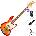 Squier Classic Vibe Active '70s Jazz Bass V LRL SET Sienna Sunburst 5-струнна бас китара