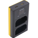 Patona Зарядно за батерия Panasonic DMW-BLK22, MicroUSB, двоен (9886) Зарядно за батерии
