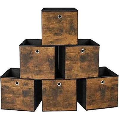 Sonhmics Úložné boxy látkové boxy do kallaxu industriální 30 x 30 x 30 cm