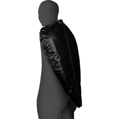 Ouch! Zip-Up Full Arm & Shoulder Sleeve Restraint Black