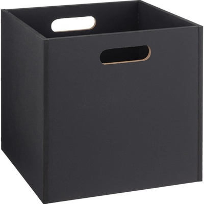 5five Simply Smart Úložný box dřevěný černý 31 x 31 cm – Zboží Dáma