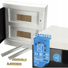 EDO Technic Rozvodnice Elektrická Skříň N/T 24M (2x12) ABS IP40 IK08
