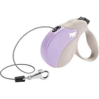 Ferplast - Amigo Cord Small - Автоматичен повод за кучета до 15 кг, 5 метра въже - лилав