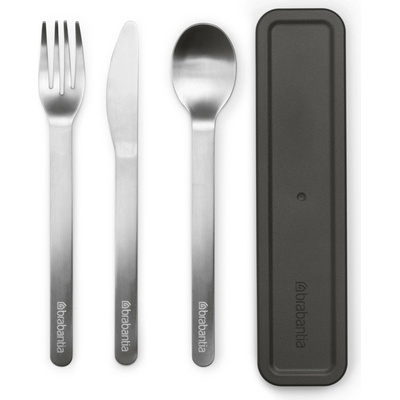 Brabantia Make & Take sada příborů 18.5x4.5x2.1 cm šedá-ocel 206641