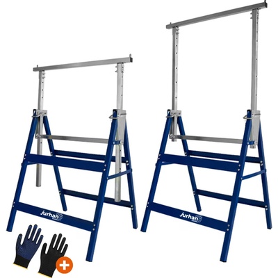 Jurhan Teleskopické lešenářské kozy sada 2 ks 69x57x81-130cm 55000 – Zboží Mobilmania