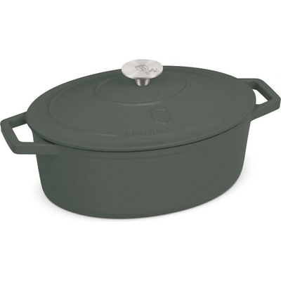 BERLINGERHAUS Pekáč litinový s poklicí 30 cm Matte Green Collection BH-6545