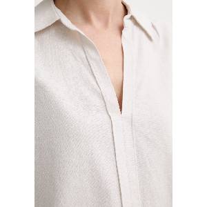 Calvin Klein Блуза дамска с лен (LV044F154G) - answear - 103,64 лв
