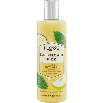 I Love Cosmetics Signature Collection Без парабени Почистващ Физ от бъз Душ за тяло 360 ml