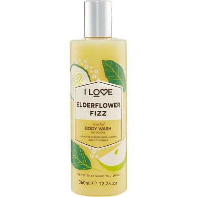 I Love Cosmetics Signature Collection Без парабени Почистващ Физ от бъз Душ за тяло 360 ml