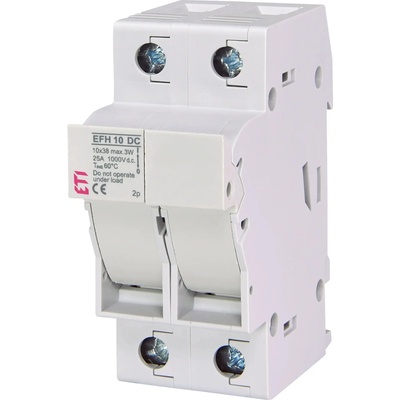 Odpínač poistkový 10x38mm, 2-pólový 25A 1000V DC, EFH 10 DC 2P 1000V (ETI)