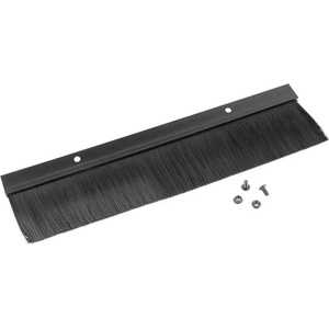 Lanberg 19" cable entry brush panel, black (AK-1102-B) - megamag