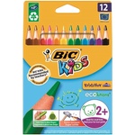 BIC Kids Evolution триъгълни цветни моливи, щадящи околната среда 12 бр. 8297356 (82973511)