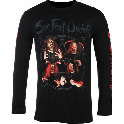 Plastic head мъжка тениска с дълъг ръкав six feet under - zombie - ЧЕРЕН - plastic head - ph12465ls