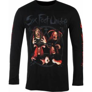 Plastic head мъжка тениска с дълъг ръкав six feet under - zombie - ЧЕРЕН - plastic head - ph12465ls