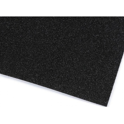Samolepicí pěnová guma Moosgummi s glitry 20x30 cm 11 černá