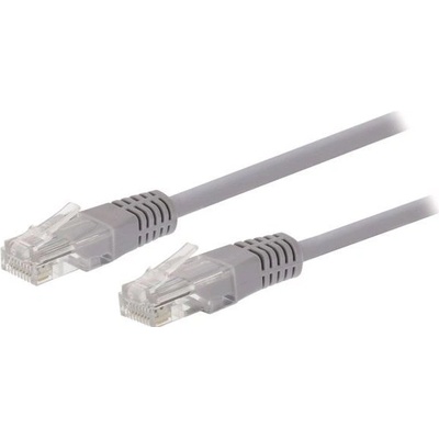 C-Tech CB-PP5-1.5 patch, Cat5e, UTP, 1,5m, šedý