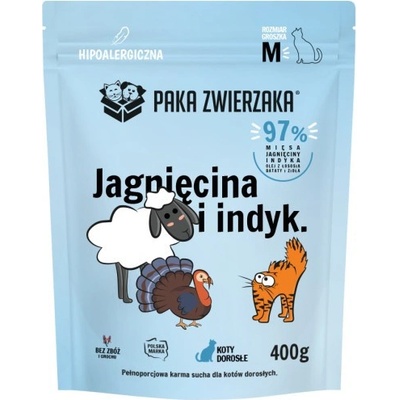Paka Zwierzaka Suché jehněčí a krůtí M 0,4 kg