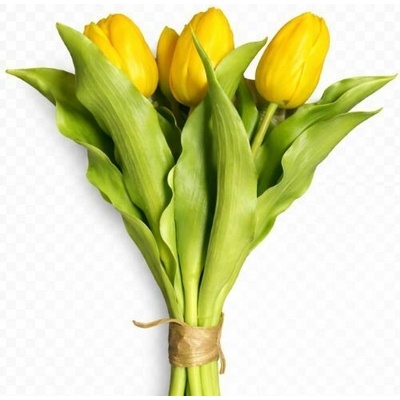 Umelá kytica tulipány žlté 30 cm